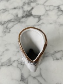 Wazonik łabędź porcelana złota róża Chodzież