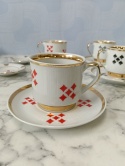 Zestaw brydżowy dla 4 osób porcelana Chodzież