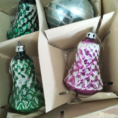 Bombki choinkowe prl zestaw 181