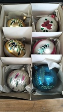 Bombki choinkowe prl zestaw 182