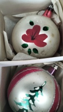 Bombki choinkowe prl zestaw 182