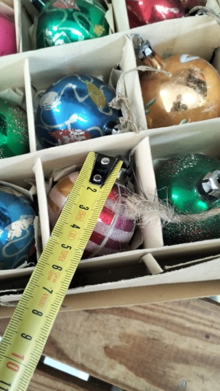 Bombki choinkowe prl zestaw 183