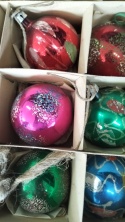 Bombki choinkowe prl zestaw 183