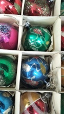 Bombki choinkowe prl zestaw 183