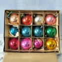 Bombki choinkowe vintage PRL zestaw 207