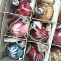 Bombki choinkowe vintage PRL zestaw 221
