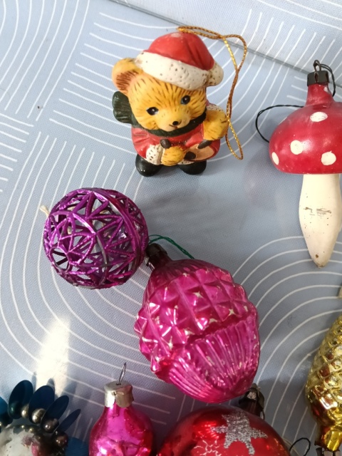 Bombki choinkowe PRL zestaw 1