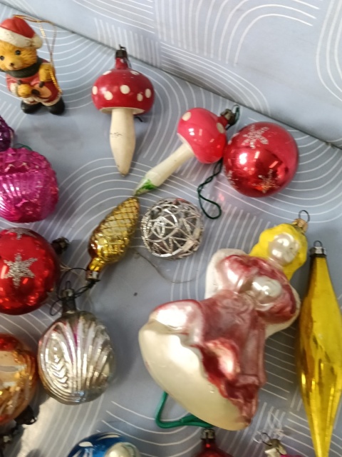 Bombki choinkowe PRL zestaw 1