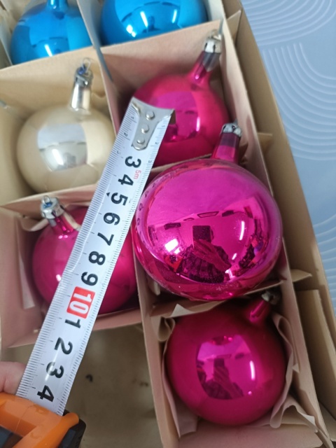 Bombki choinkowe prl zestaw 10