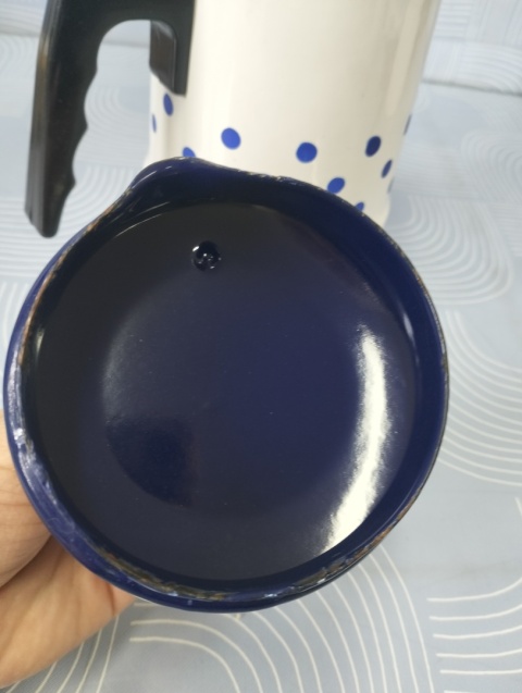 Dzbanek emaliowane vintage PRL