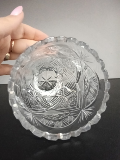 Kryształowy wazon vintage W1