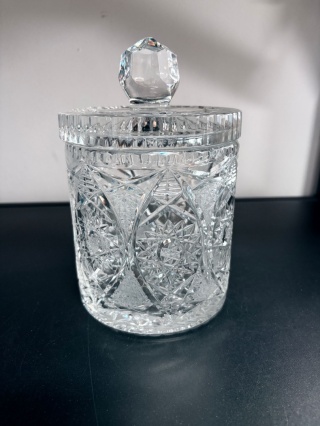Piękna kryształowa bomboniera vintage