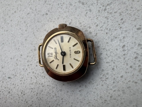 Stary zegarek nakręcany damski Glashutte