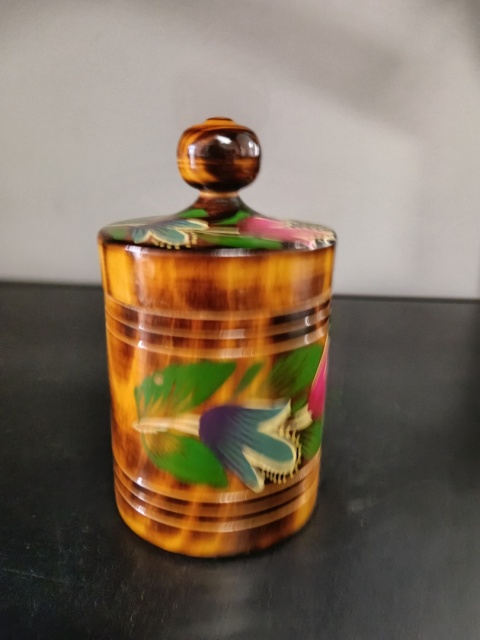 Drewniany pojemnik prl