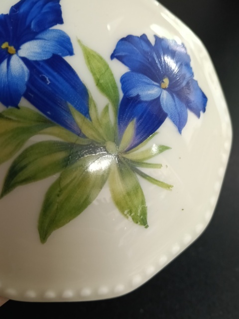 Stara bombonierka puzderko porcelana Königszelt Śląsk