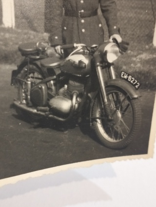 Zdjęcie stary motocykl Jawa