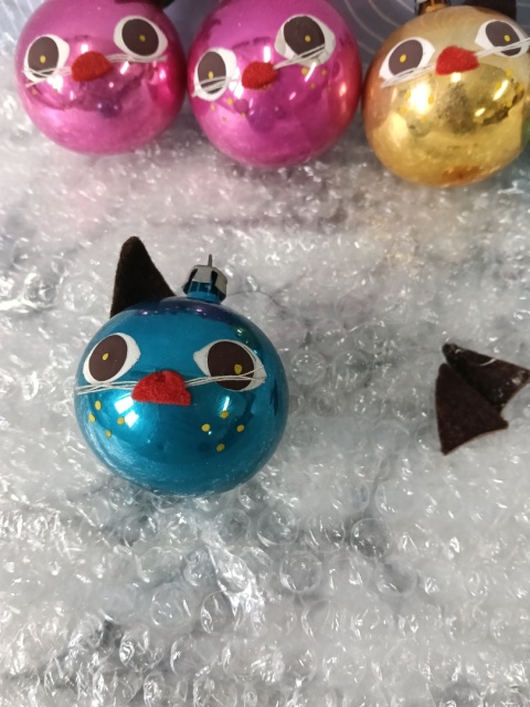 Bombki choinkowe kotki