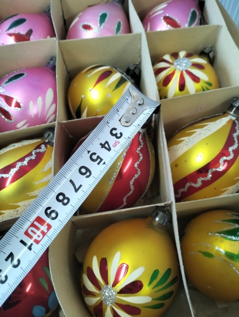 Bombki choinkowe prl zestaw 151