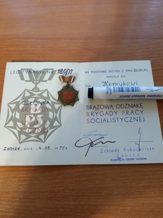 Brązowa odznaka brygady pracy socjalistycznej p4
