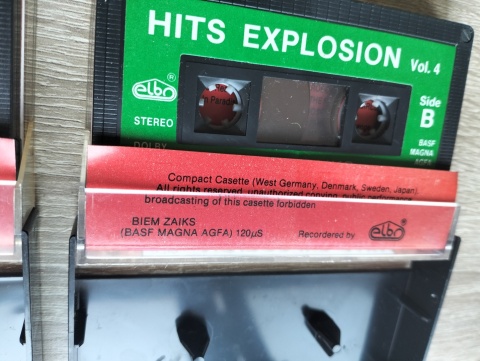 Kasety magnetofonowe Hits Explosion wyd.Elbo 4 sztuki całość za 60zł
