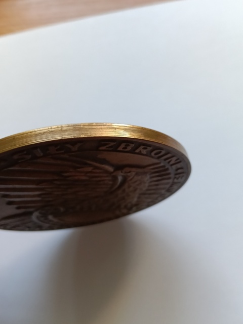 Medal duży z brązu za długoletnią służbę.