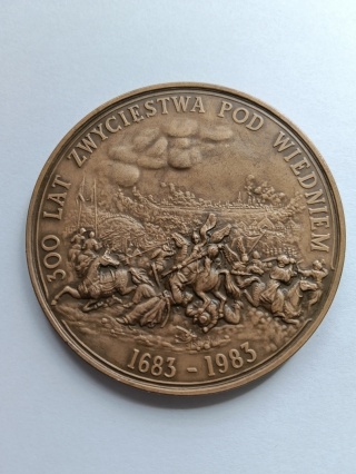 Medale z brązu Johannes III Sobieski Rex Polonia
