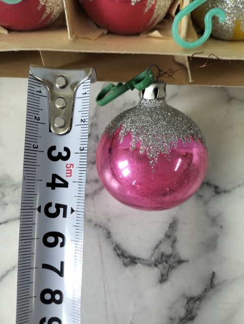 Bombki choinkowe vintage PRL zestaw 155