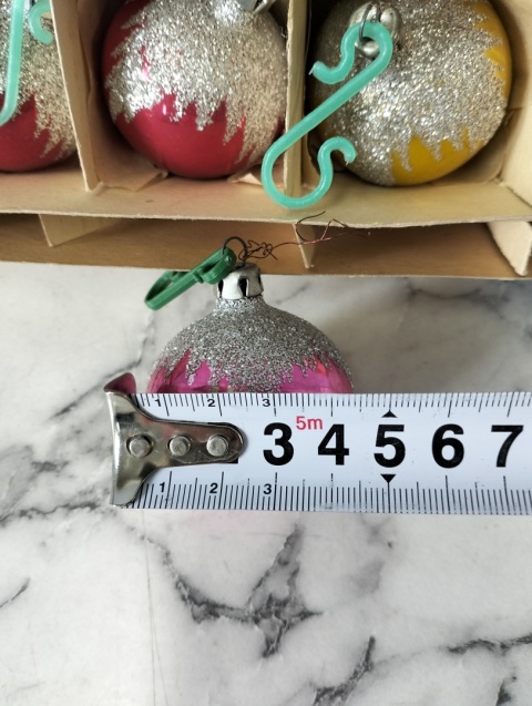 Bombki choinkowe vintage PRL zestaw 155
