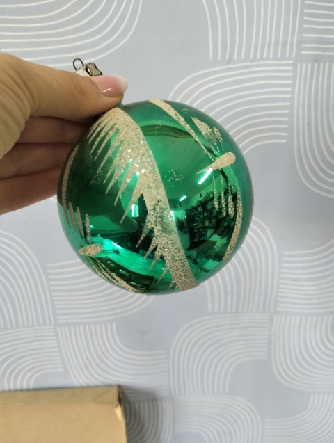 Duże bombki choinkowe vintage PRL zestaw 158