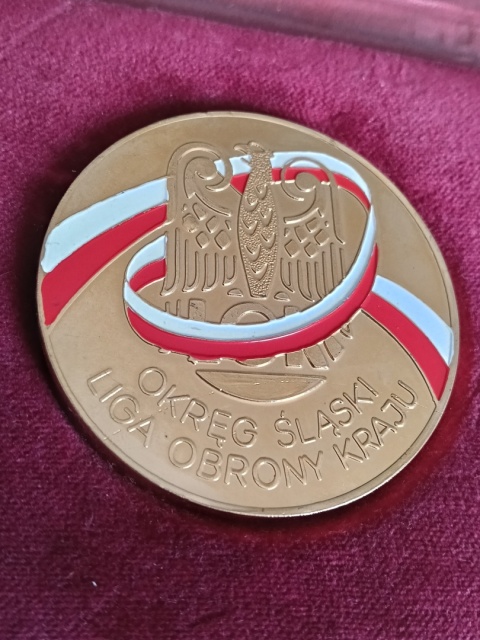 Okręg Śląski Liga Obrony Kraju złoty medal.