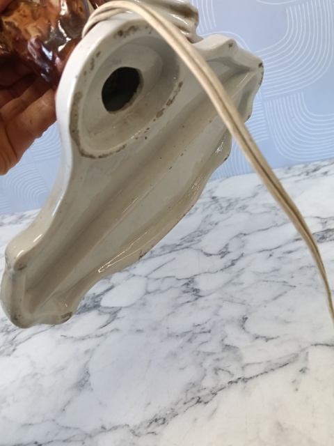 Piękna porcelanowa lampka retro