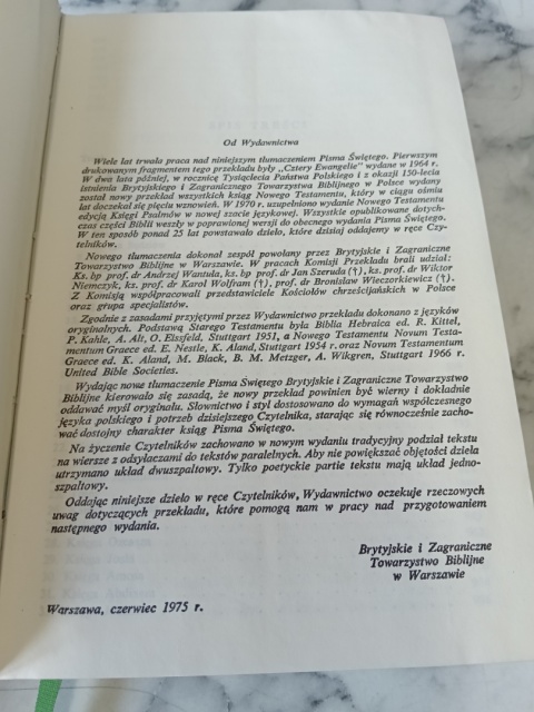Biblia to jest pismo święte starego i nowego testamentu 1981