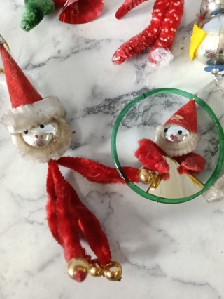 Bombki choinkowe PRL pacynki