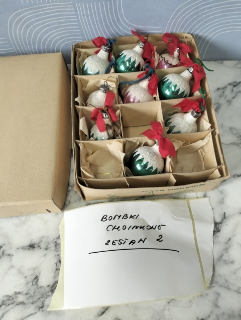 Bombki choinkowe PRL zestaw 2