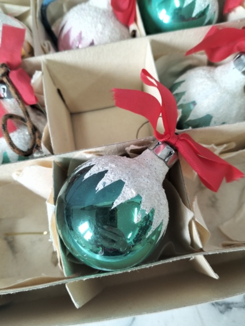 Bombki choinkowe PRL zestaw 2
