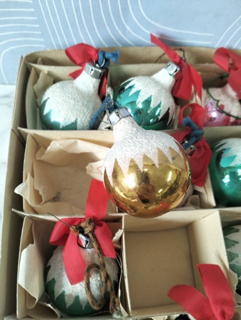 Bombki choinkowe PRL zestaw 2
