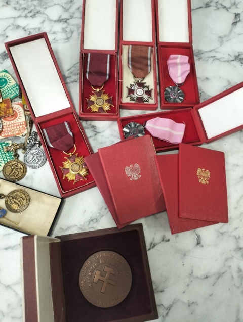 Legitymacje odznaczenia przypinki zestaw 10