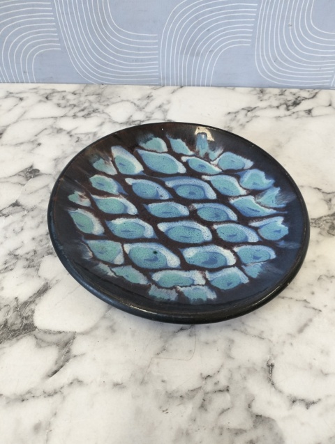 Patera ceramiczna z dekoracją abstrakcyjną w stylu New Look