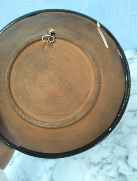 Patera ceramiczna z dekoracją abstrakcyjną w stylu New Look