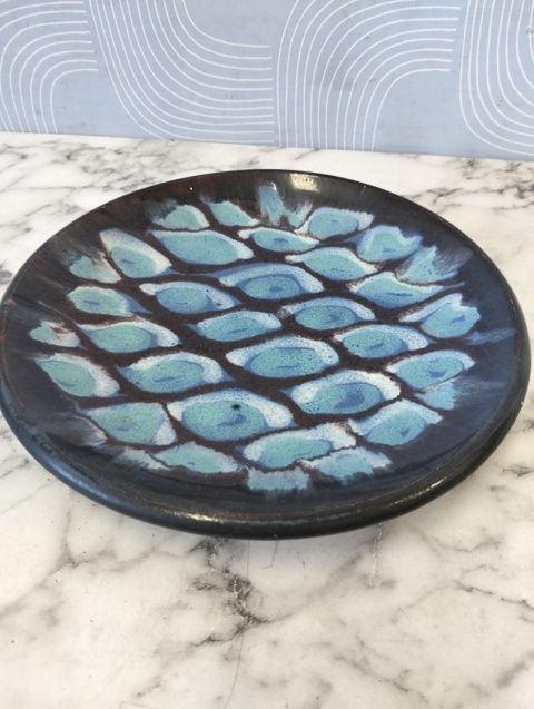 Patera ceramiczna z dekoracją abstrakcyjną w stylu New Look