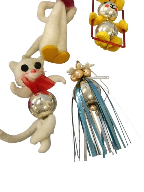 Bombki choinkowe PRL zestaw 3