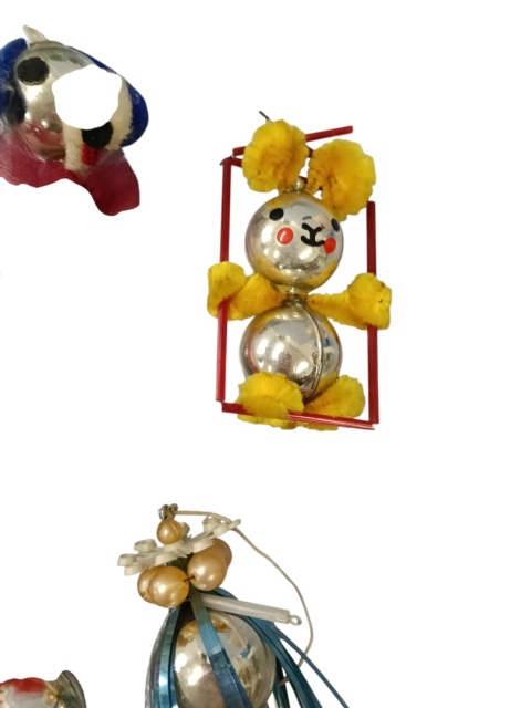Bombki choinkowe PRL zestaw 3