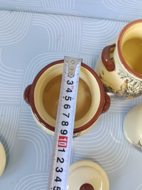 Ceramiczne pojemniki kuchenne vintage