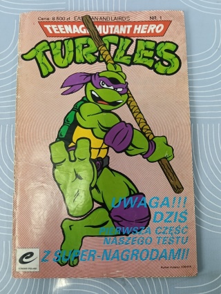 Komiks Turtles Teenage Mutant Hero nr 1/1991