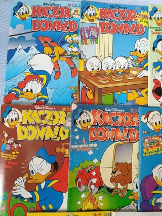 Kultowe komiksy Kaczor Donald 1995 rok 13 szt