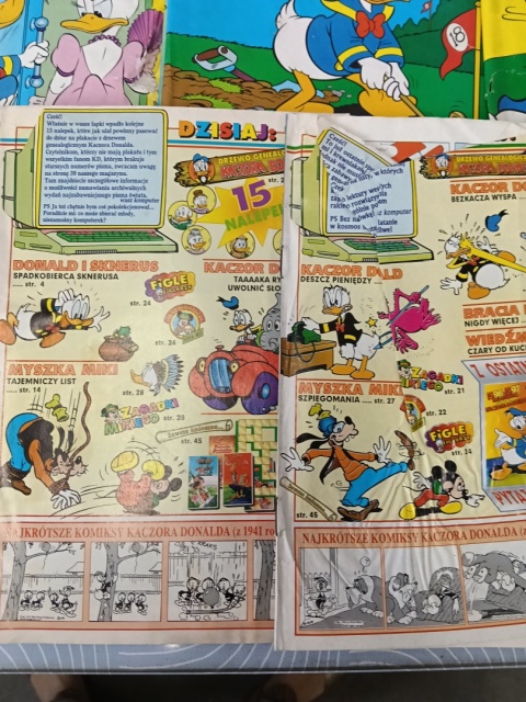 Kultowe komiksy Kaczor Donald 1996 rok 13 szt