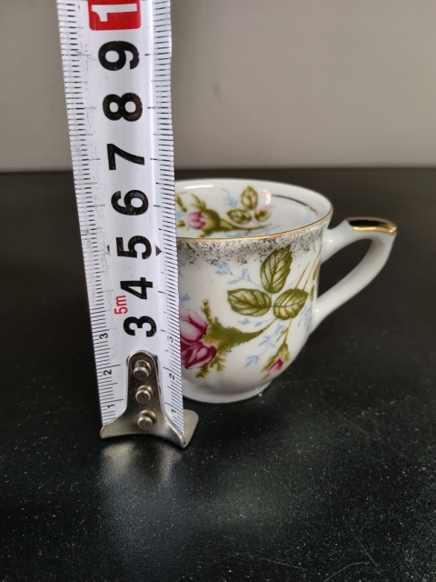 Mini filiżanka do espresso złota róża