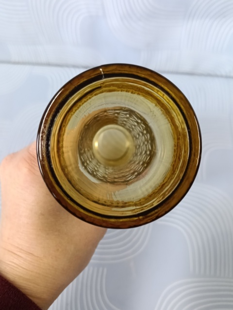 Miodowy wazon Prądniczanka vintage PRL