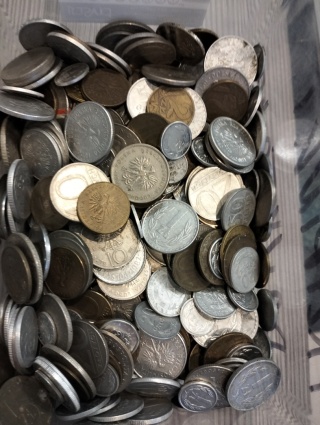 Monety 2 kg głównie prl
