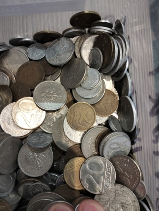 Monety 2 kg głównie prl